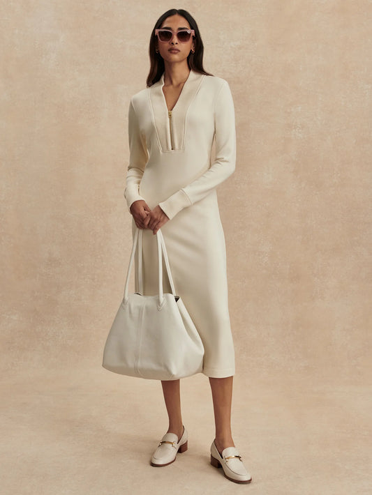 Bree Half-Zip Midi Dress