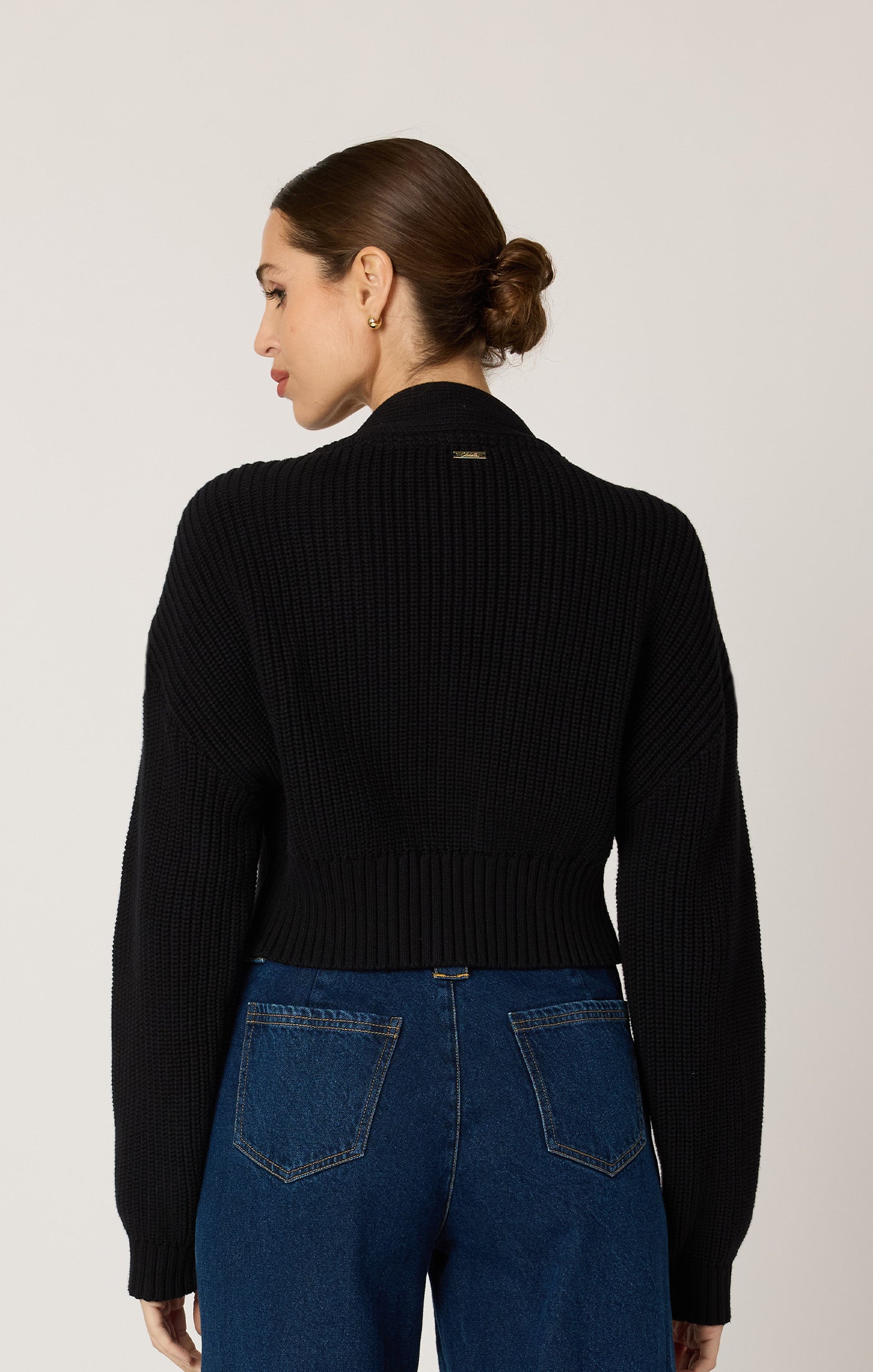 Heart Cardigan - Black