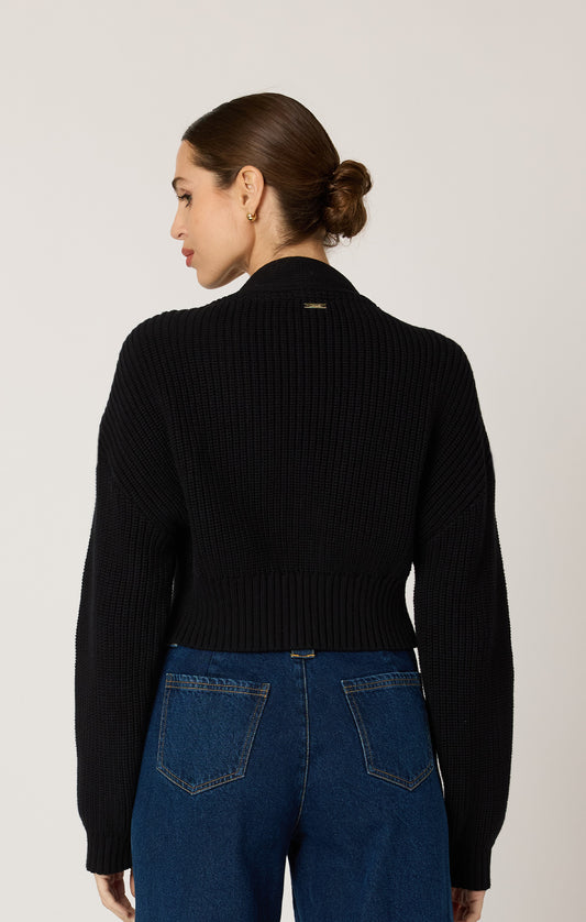 Heart Cardigan - Black