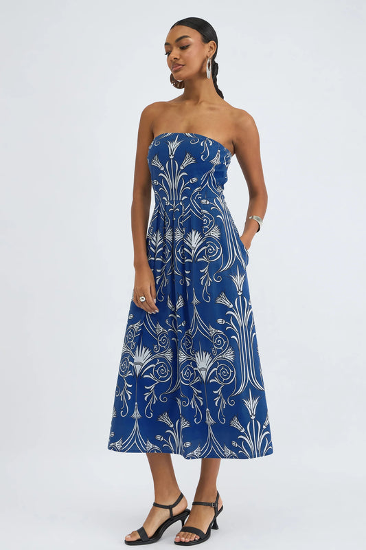 Rory Dress - Iron Veil Navy