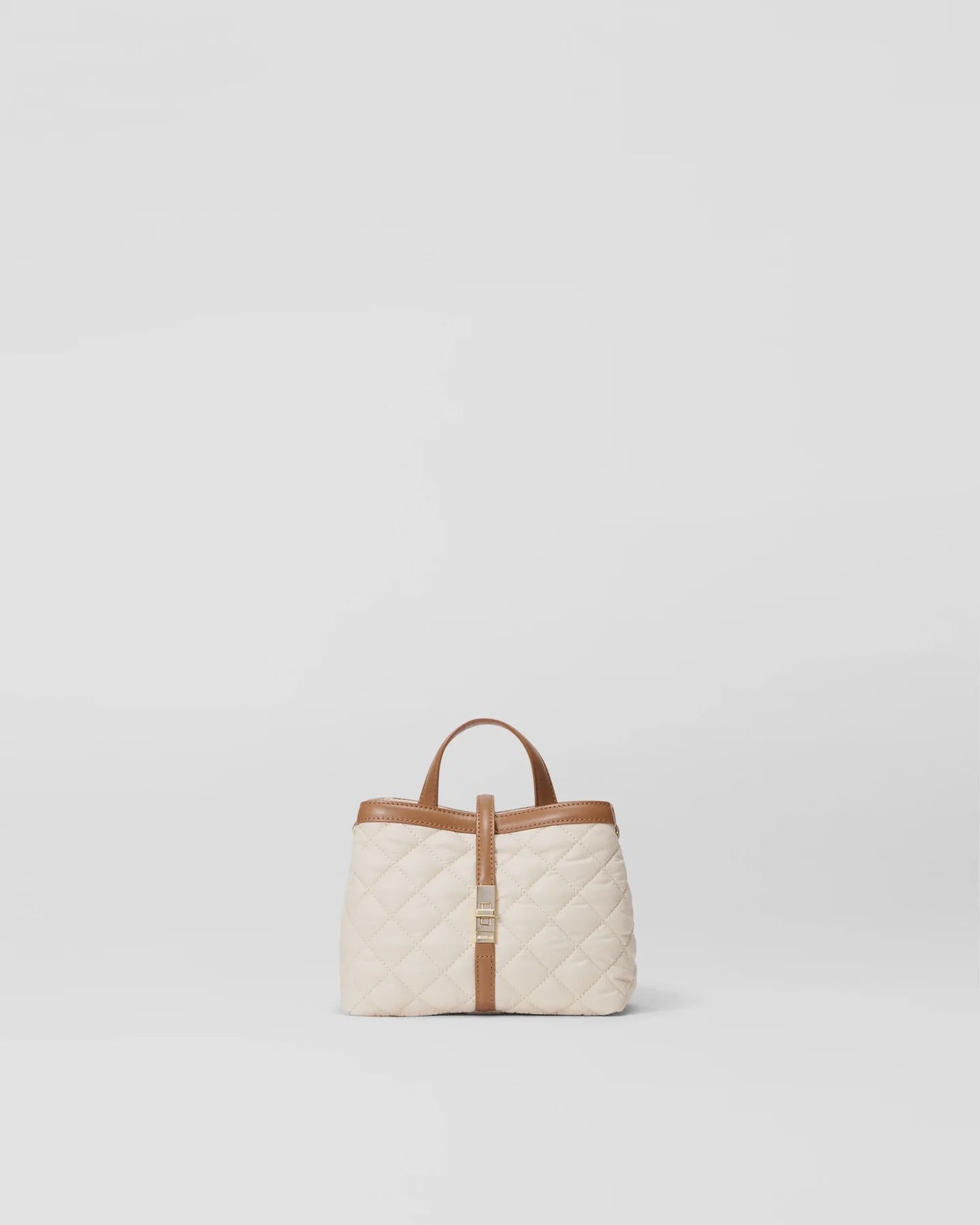 Sandshell with Brown Mini Astor Top Handle
