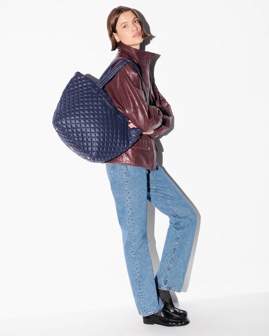 Navy Medium Metro Tote Deluxe