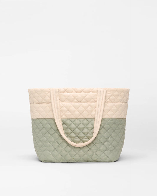 Agave Green/Buff Medium Metro Tote Deluxe