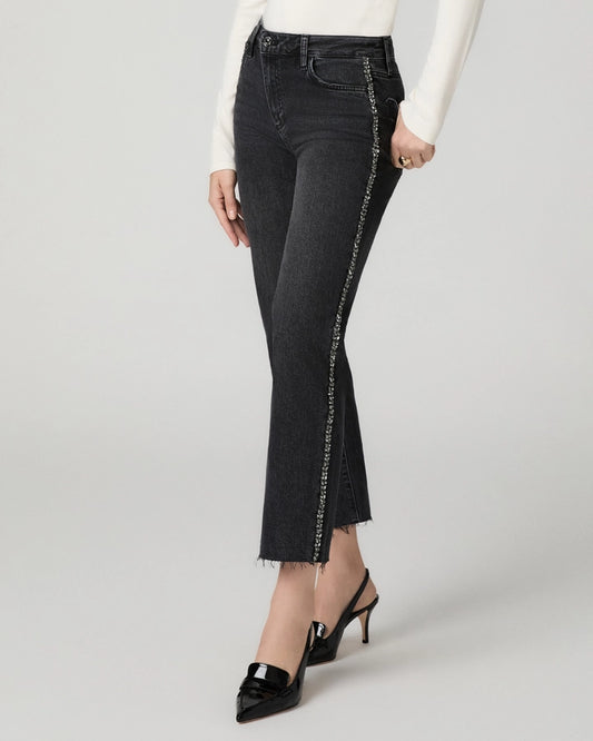Mason Ankle Straight Jean - Glitz Black Embellished