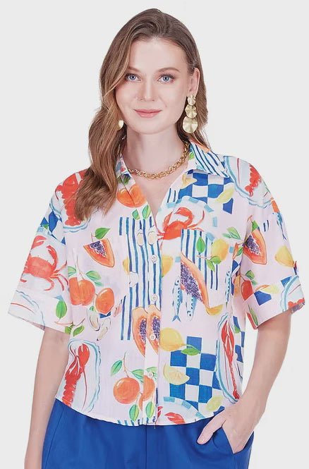 Lobster Luau Pocket Shirt
