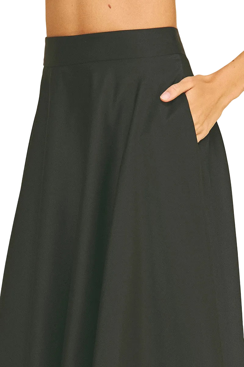 Pippa Midi Skirt - Black