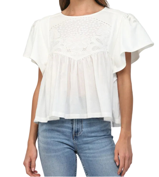 Mariah Embroidered Top