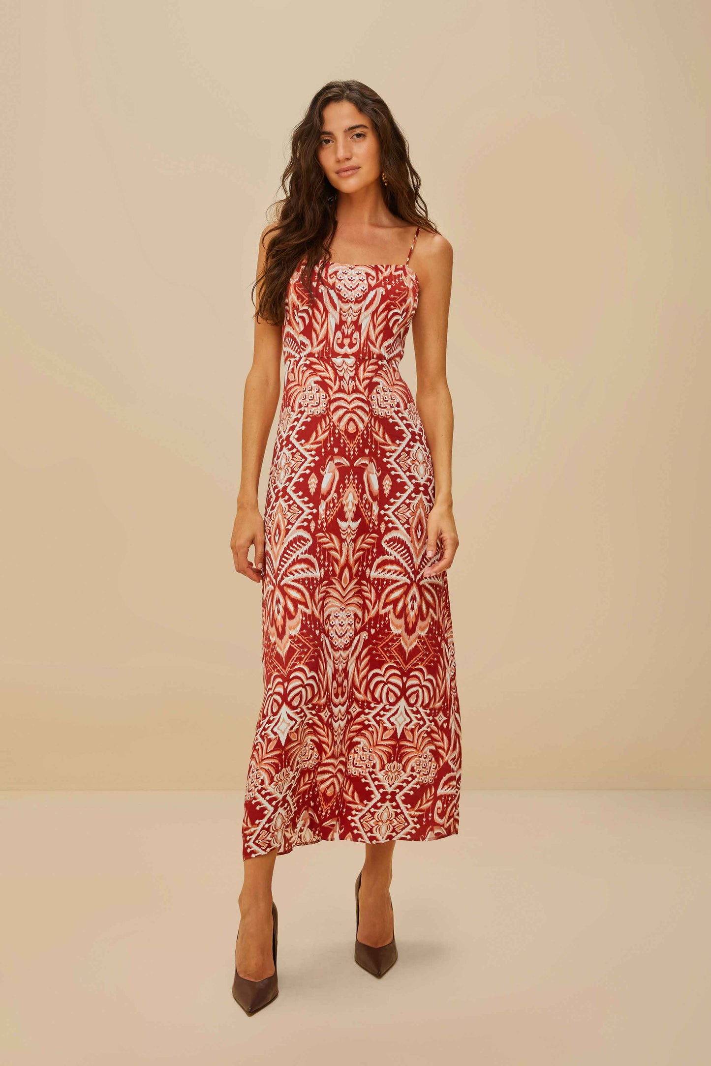 Tropical Tapestry Slip Dress