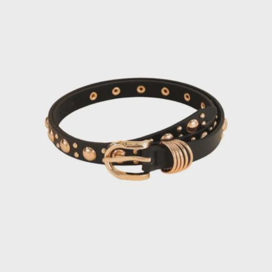 Bella Belt - Black/Gold