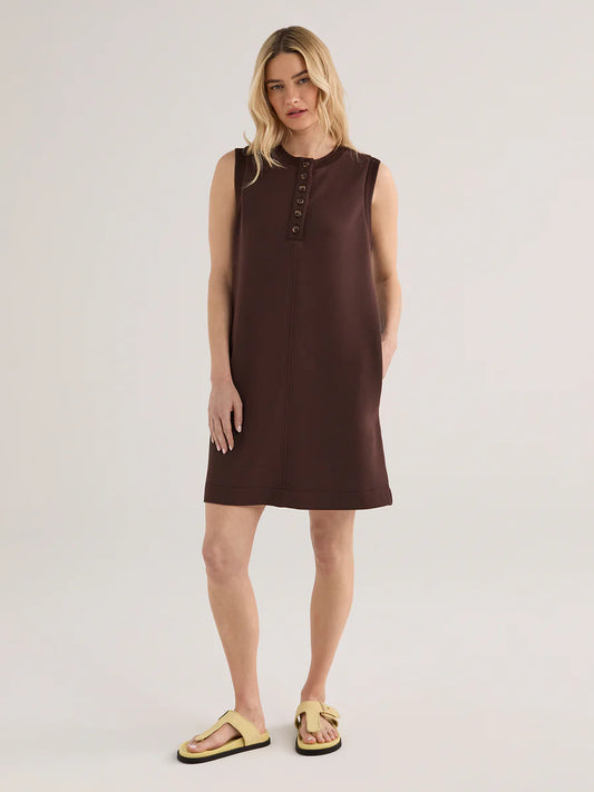Elba Tank Mini Dress - Coffee Bean