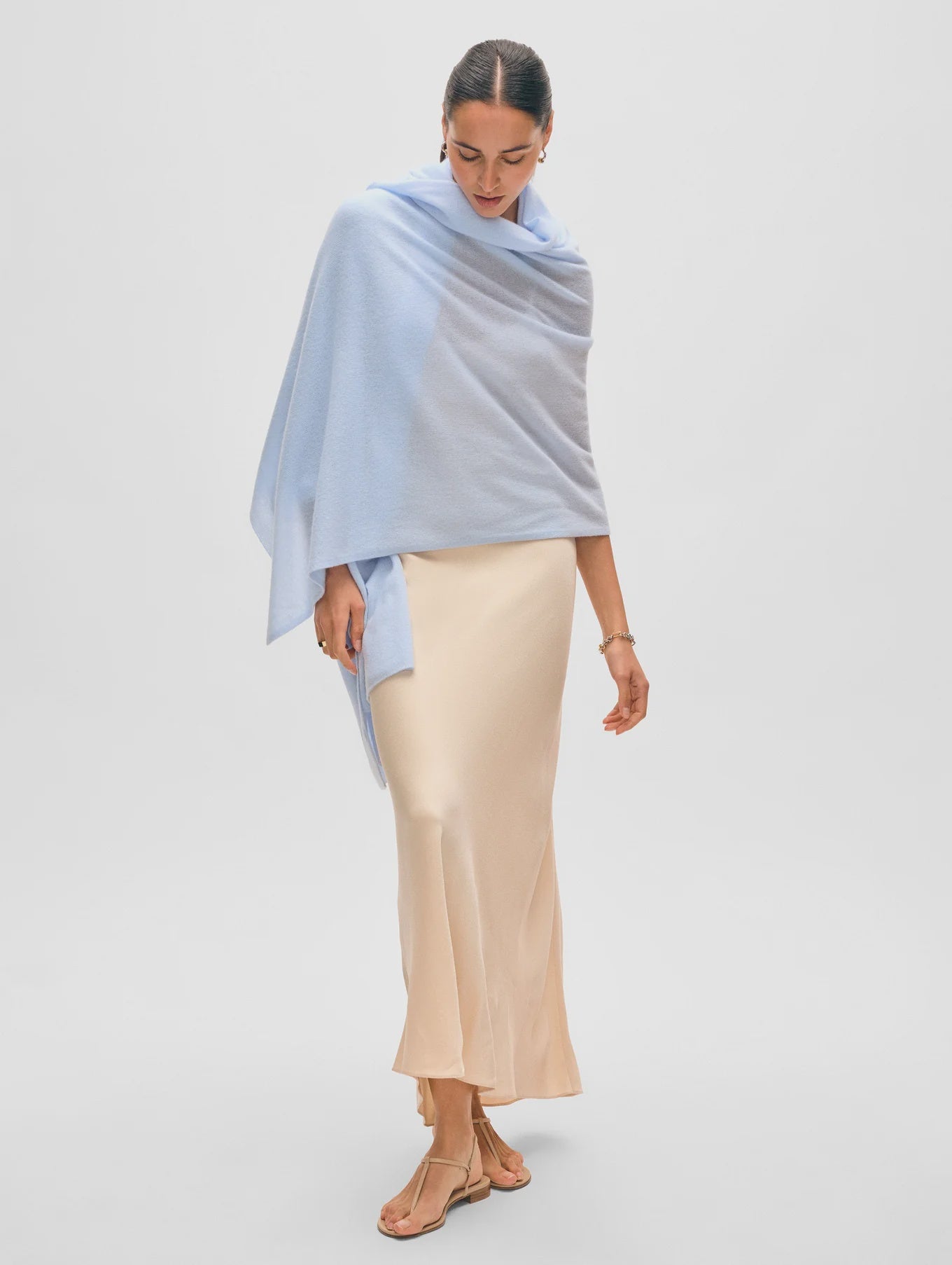 Cashmere Travel Wrap - Pale Mist