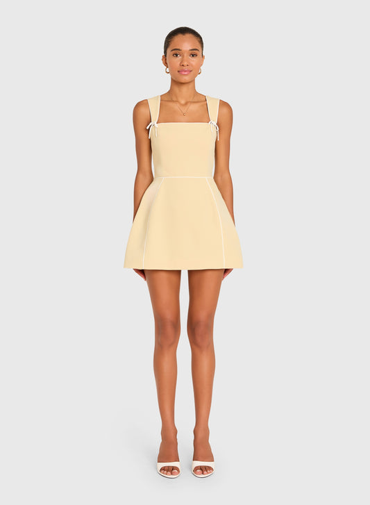 Baylee Romper - Cornsilk / Ivory