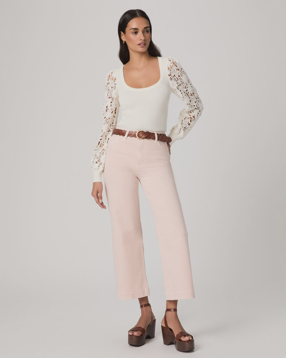 Anessa Wide Leg Jean - Vintage Rosa