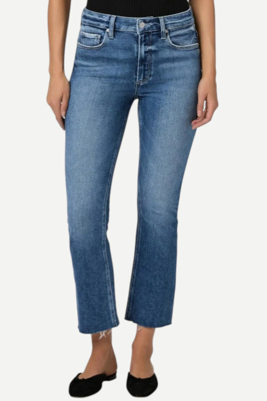 Colette Crop w/ Raw Hem Flare Jean - Westminster Distressed