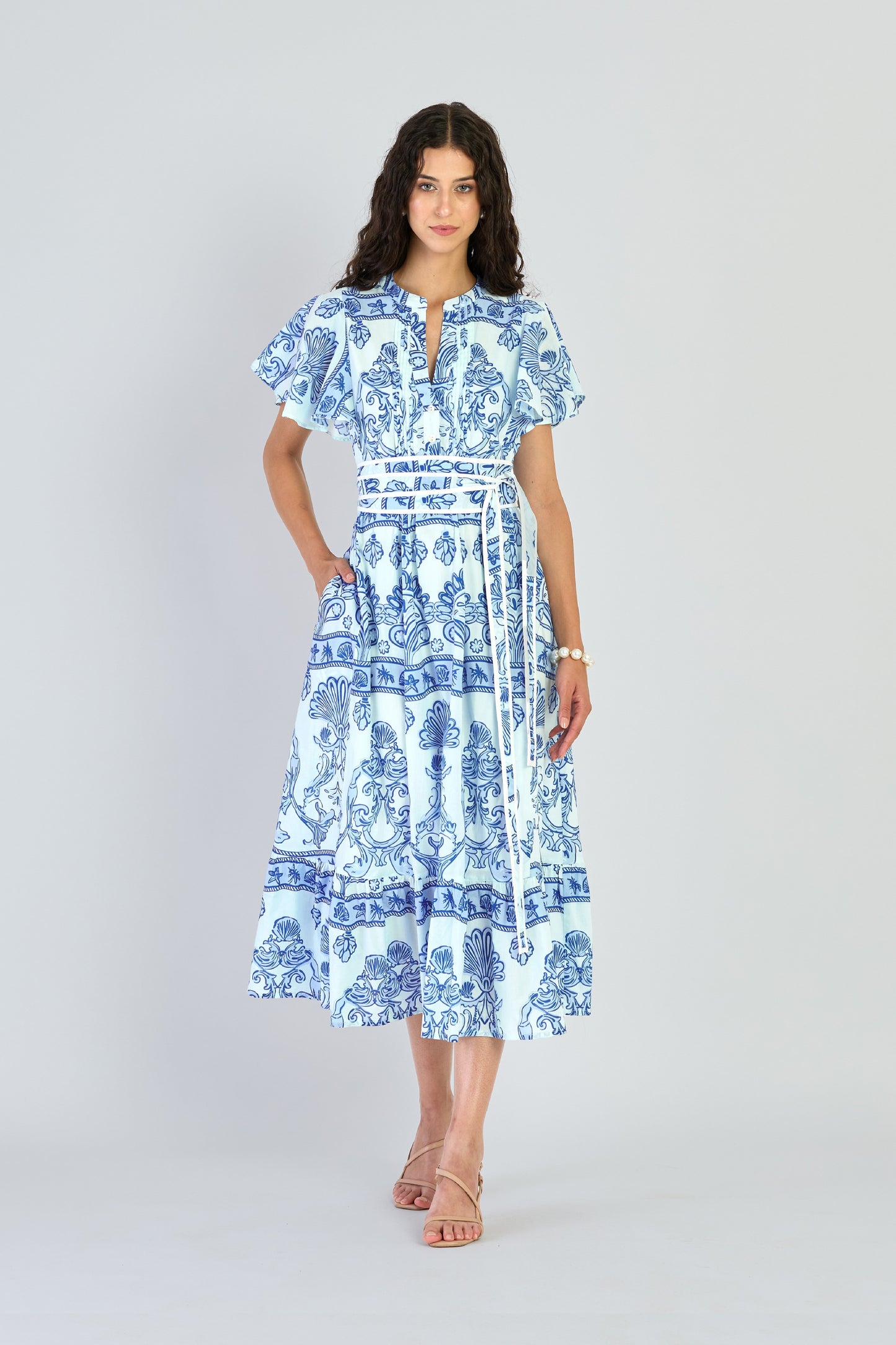 Leni Dress - Fontana Aqua