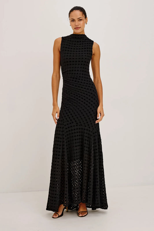 Cosmos Dress - Black Checkerboard