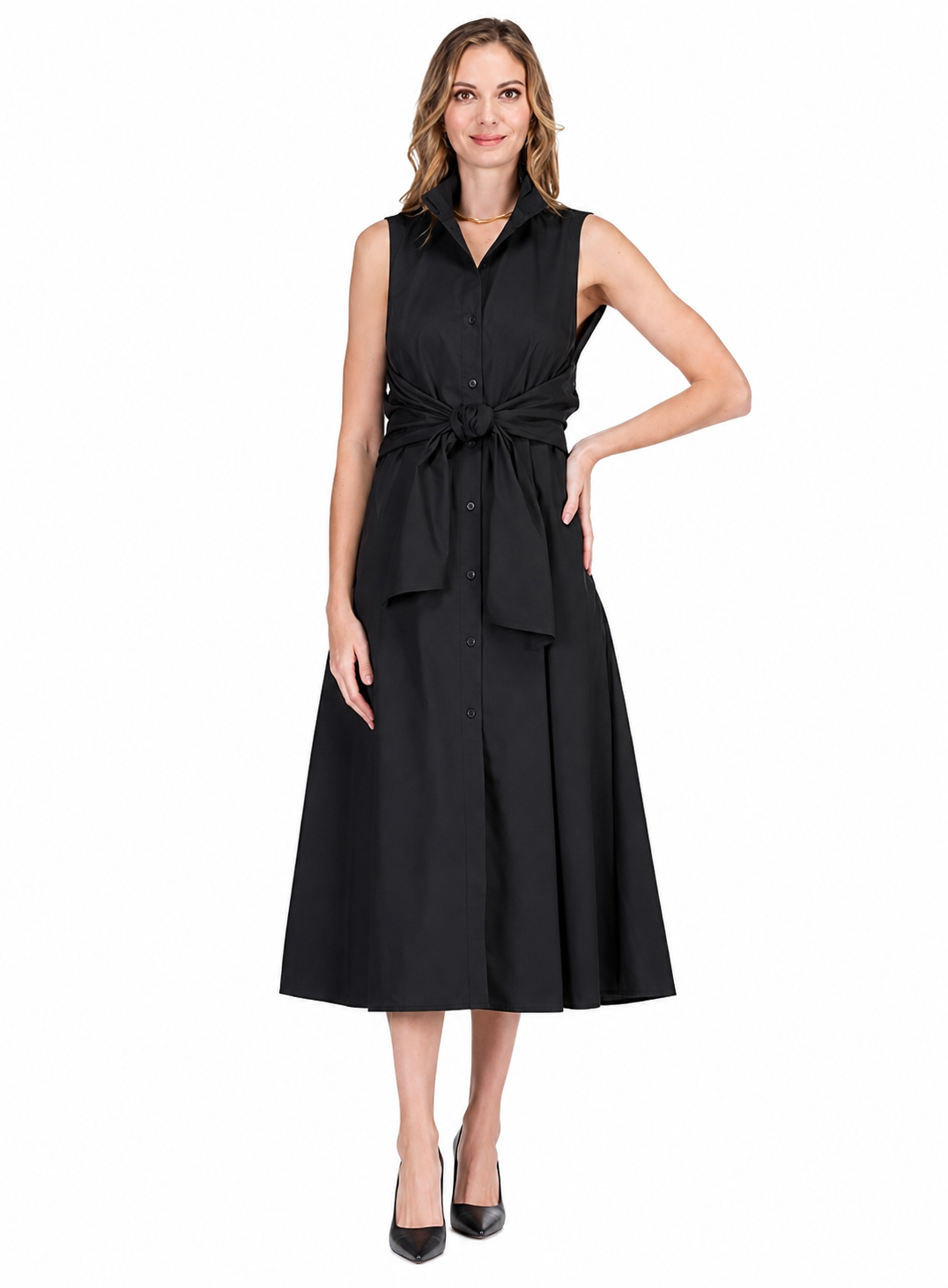Audrey Tie Waist Midi Dress