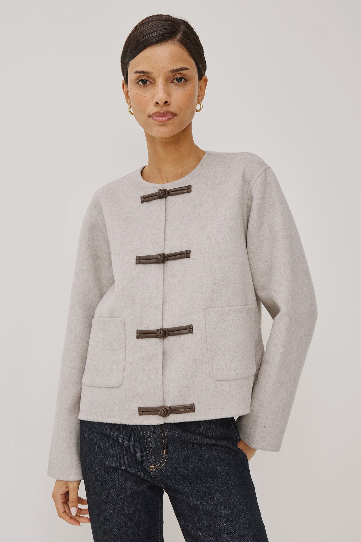 Deidre Jacket - Heather Oat