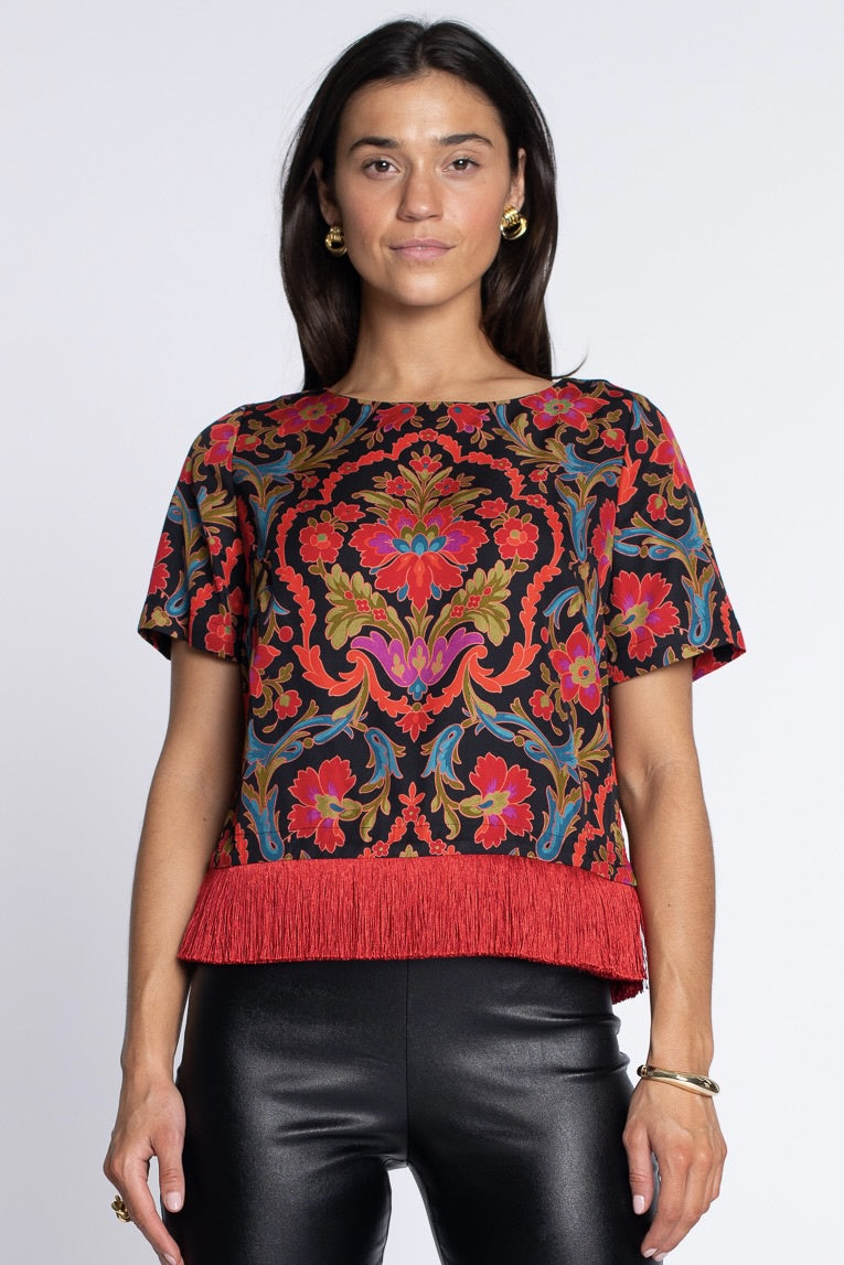 Tess Tee in Damask