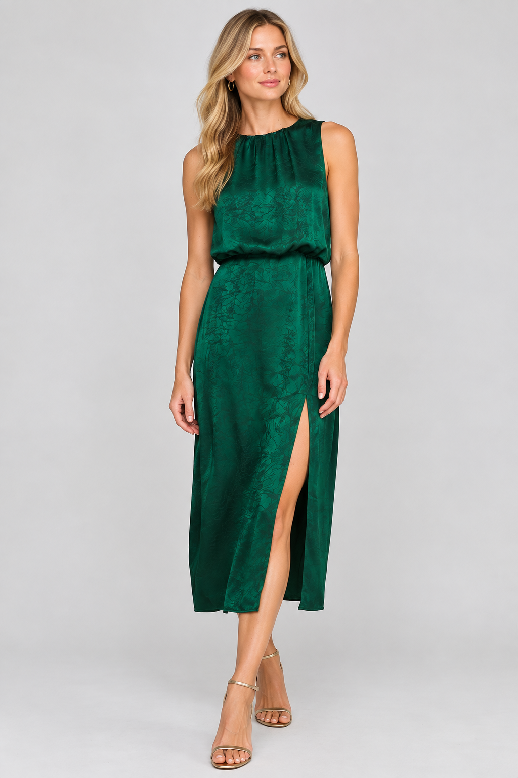 Emerald Hour Midi Dress