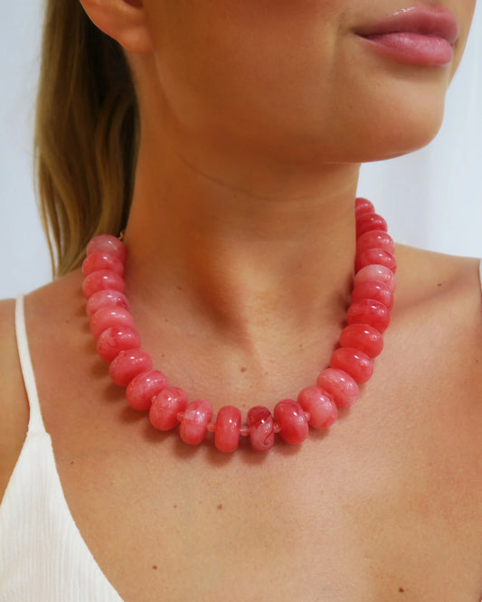 Lucia Necklace - Pink