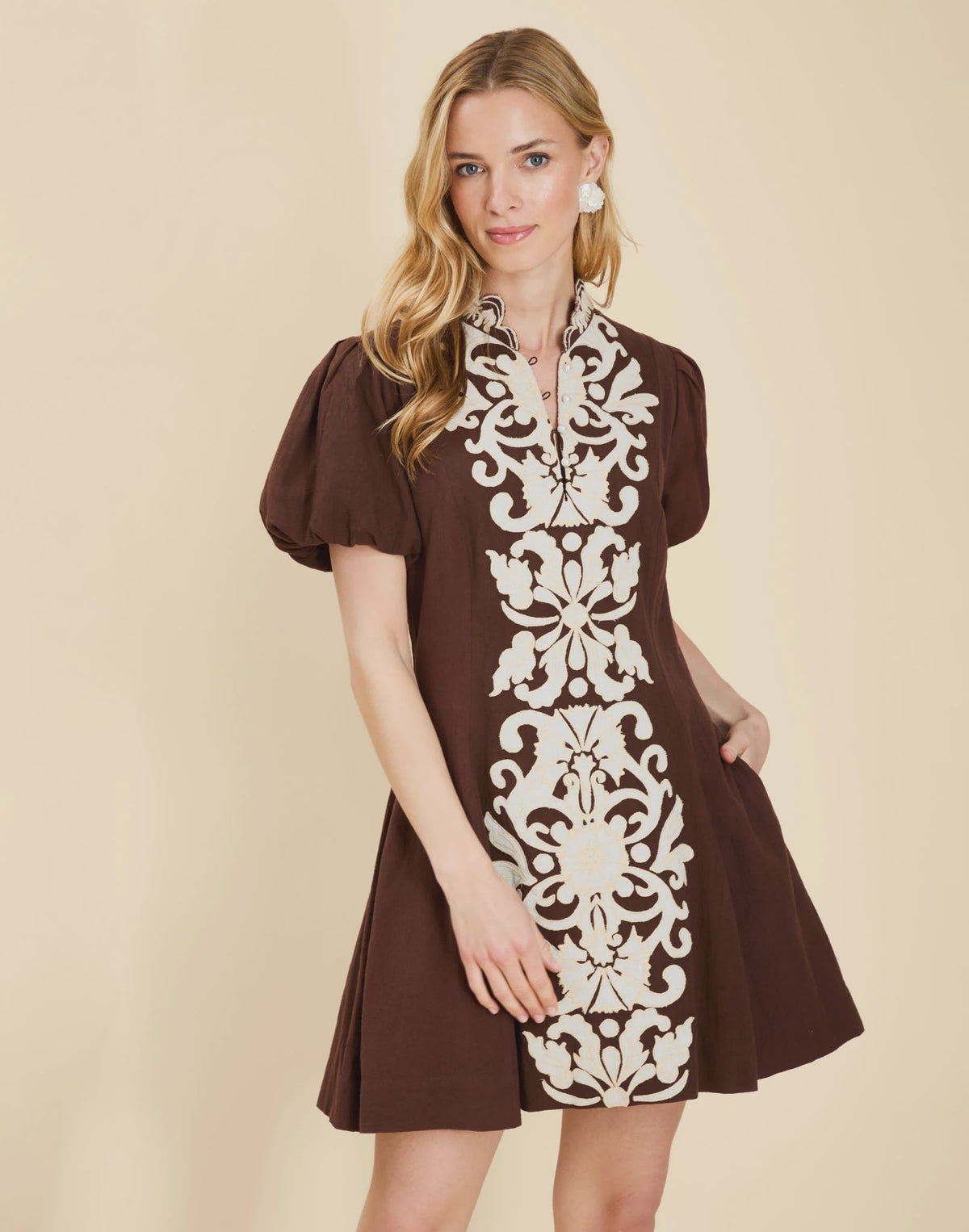 Flavia Barong Mini Dress