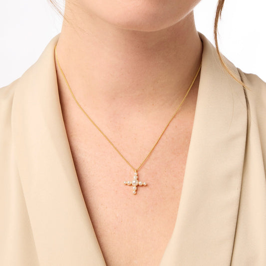 Gumdrop Cross Delicate Necklace