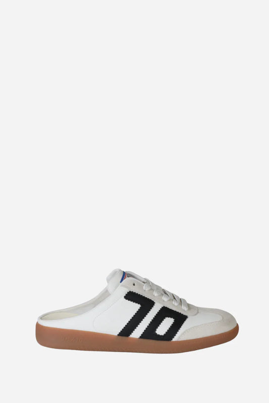 Easter Backless Sneaker - White Black