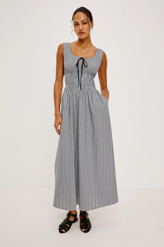 Jordie Dress - Black Gingham