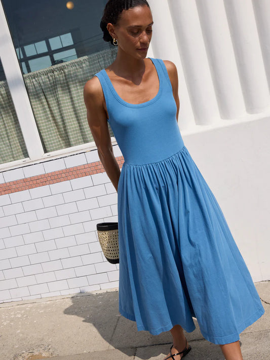 Karla Midi Dress - Indigo