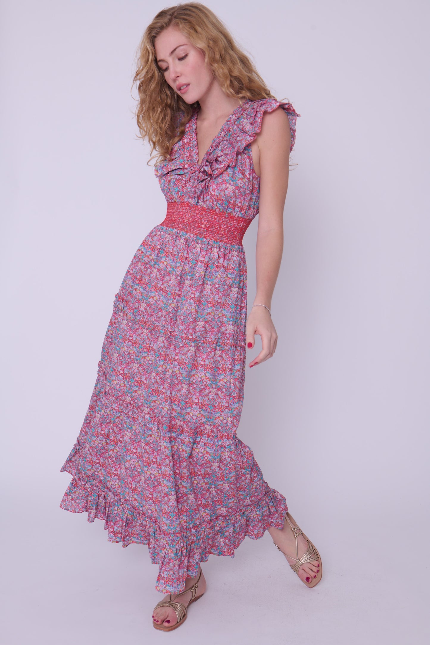 Azalea Dress - Strawberry Thief Liberty Print