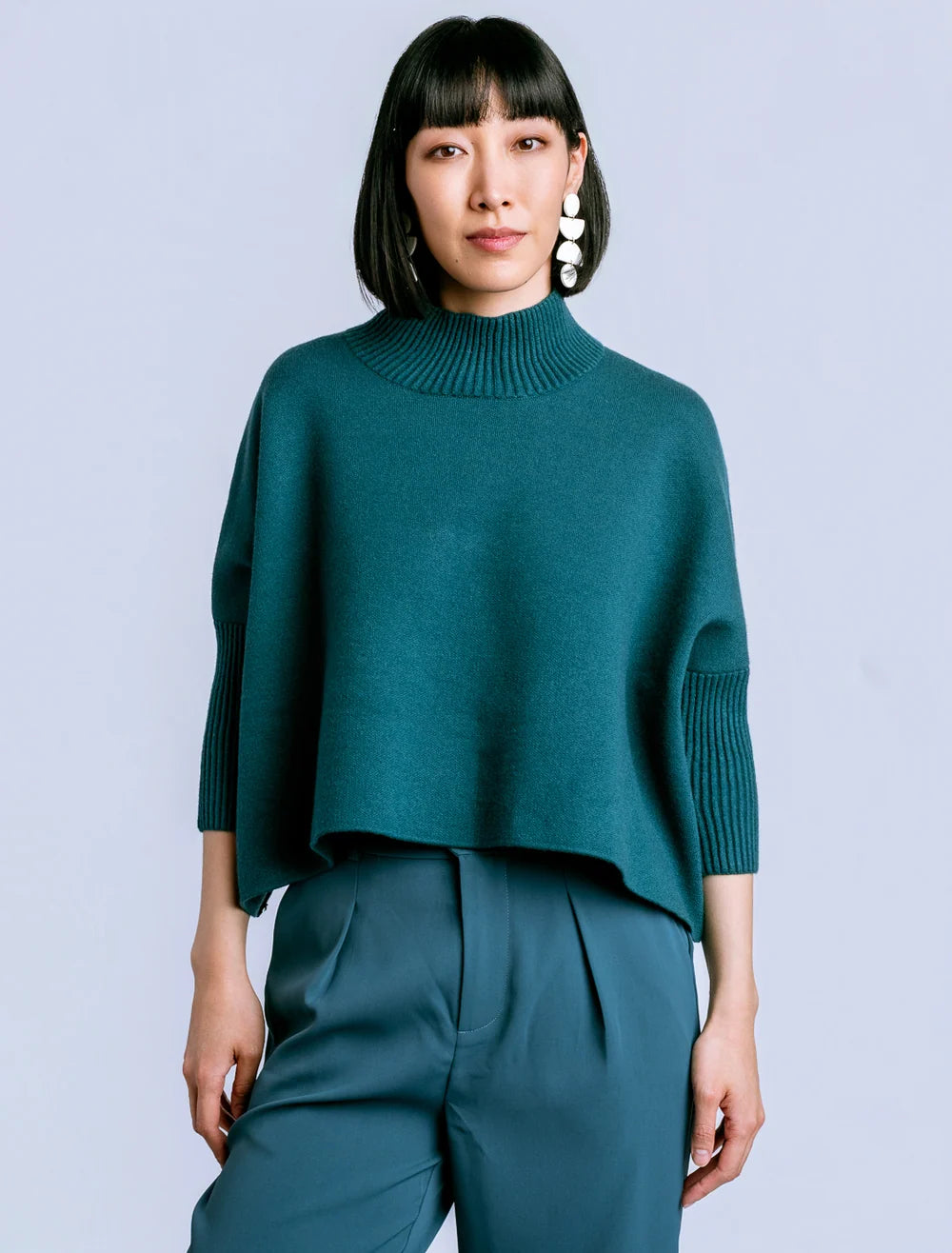 Pagoda Teal Aja Sweater