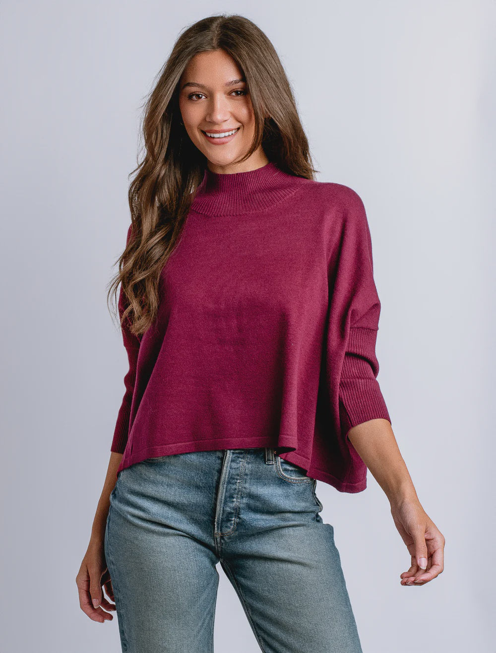 Bordeaux Aja 'Ortho Solid' Top