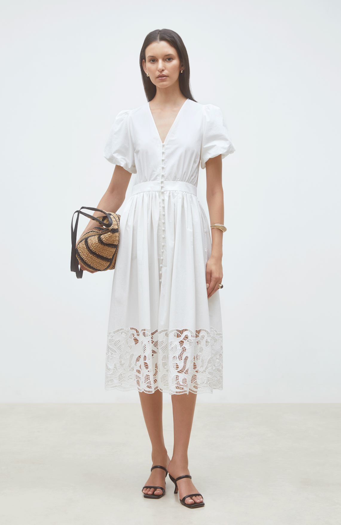 Cecily Dress - Blanc