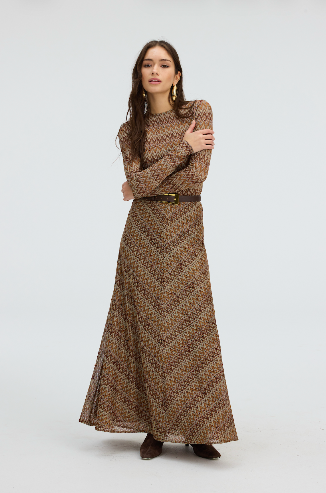 Olive Skirt - Chestnut Multi