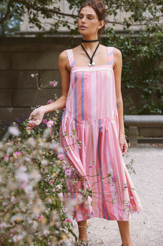 Primavera Stripe Midi