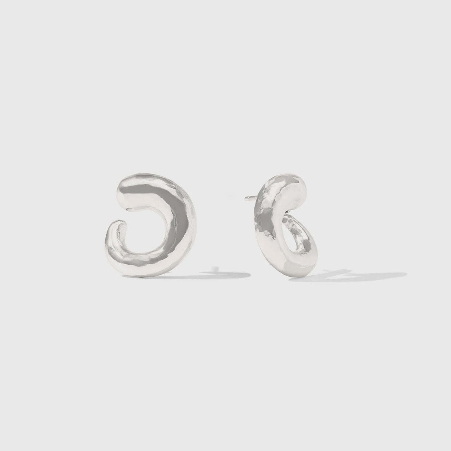 Solara Spiral Earring - Silver