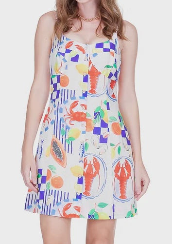 Lobster Luau Tie Back Dress