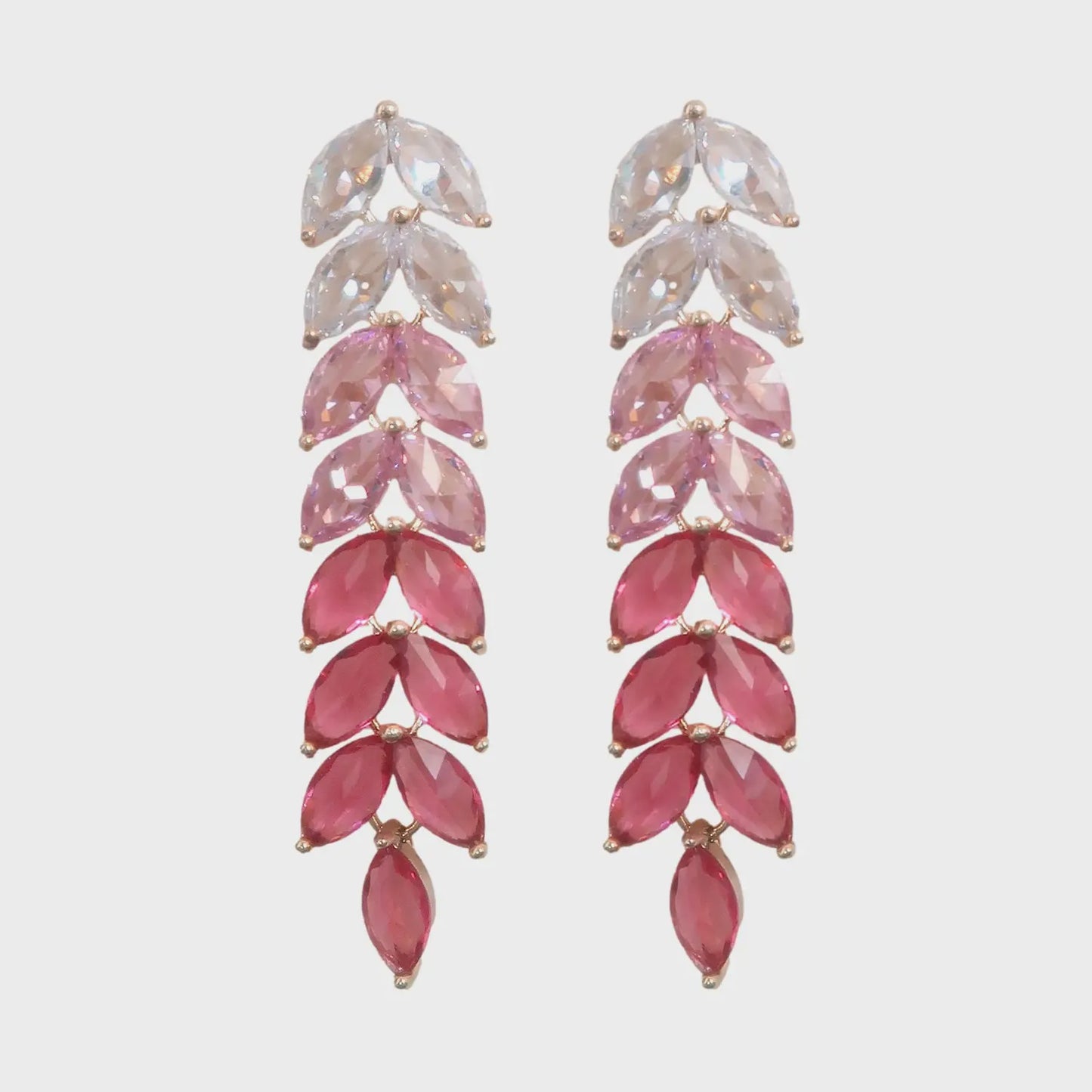 Pink Holiday Ombre Earrings