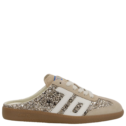 Easter Backless Sneaker - Glitter Gold