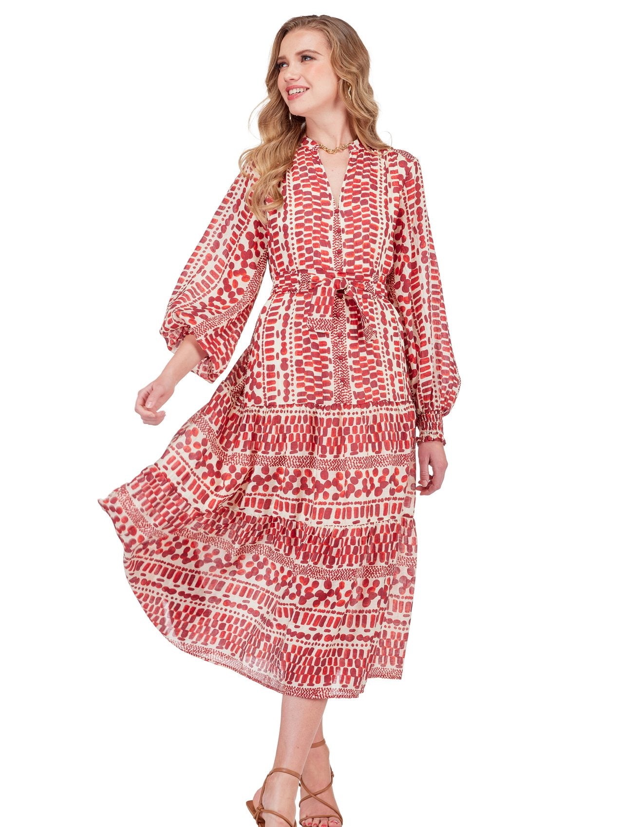 Sienna Mosaic Midi Dress