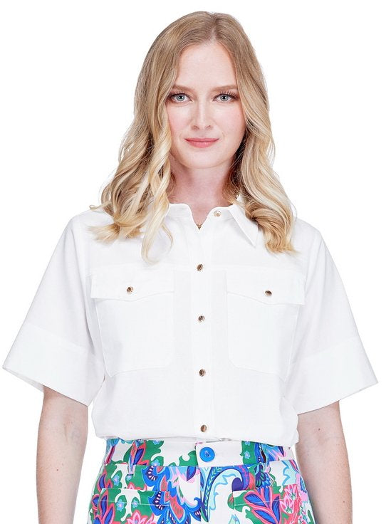 White Pocket Top