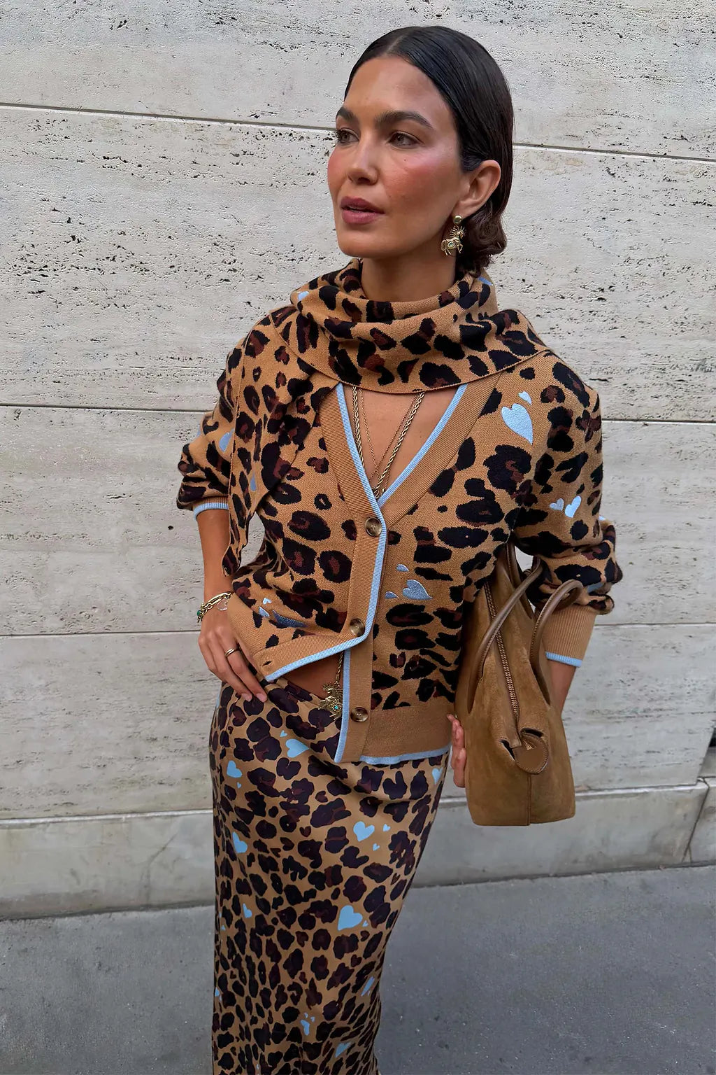 Heart Leopard Cardigan