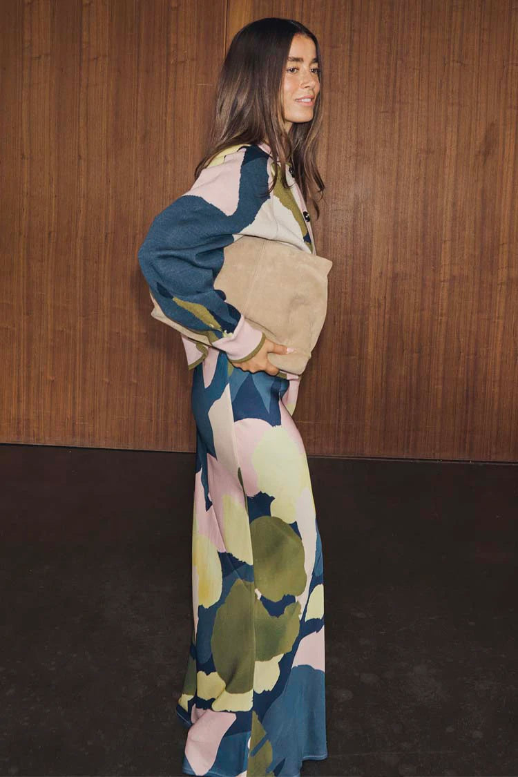 Teal Mara Abstract Dorris Skirt