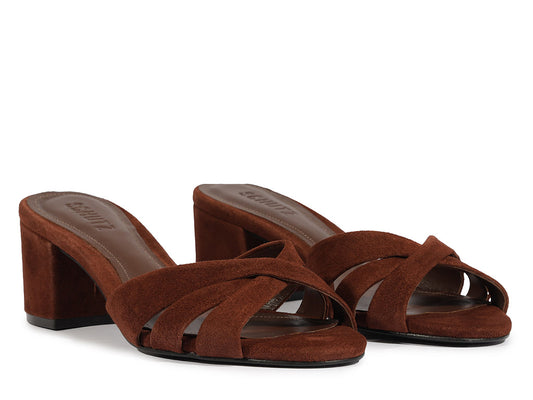 Keefa Block Mule - Root Brown