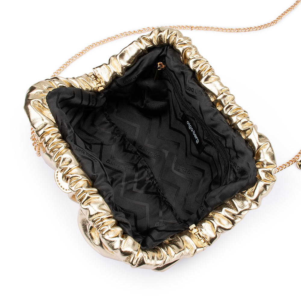Betty Metallic Clutch - Gold