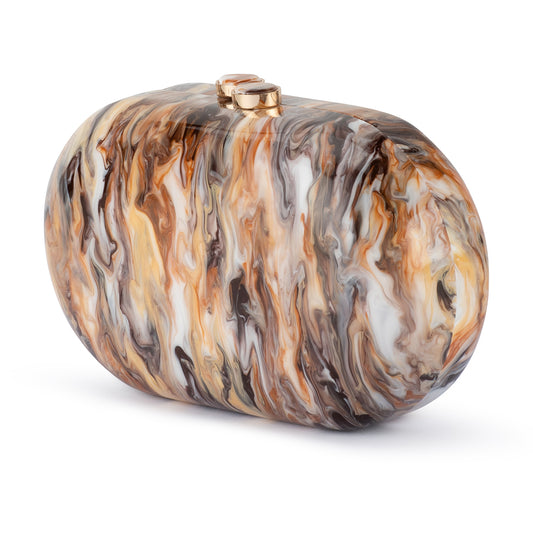 Maeve Marble Clutch