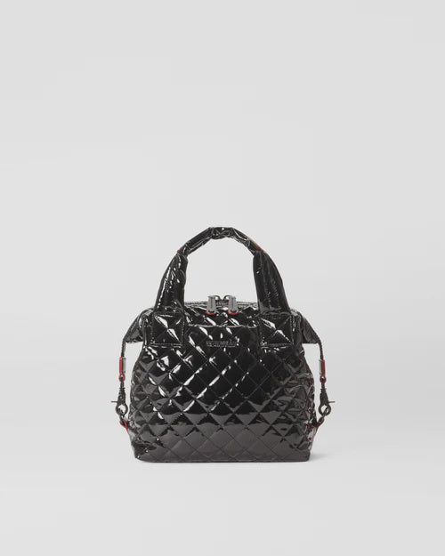 MZ Wallace Black Quilted Madison Convertible Crossbody