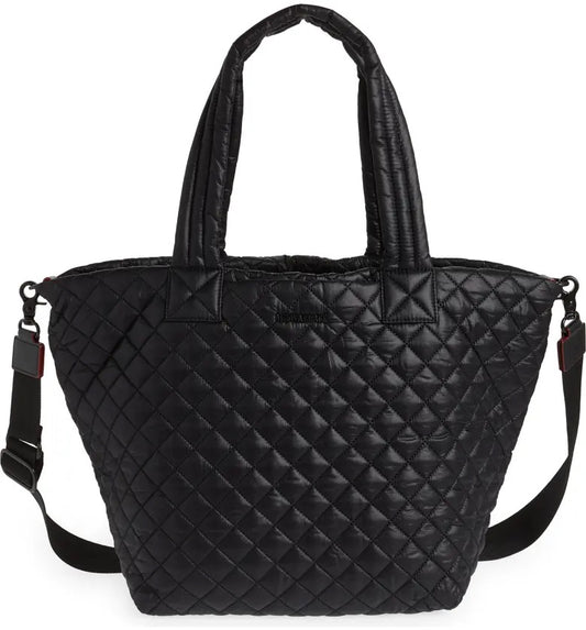 Black Medium Metro Tote Deluxe