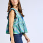 Chelsea Top - Printemps Stripe